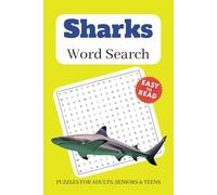 Sharks Word Search Puzzle Book: Word Searches with Easy to Read Print about Sharks, Ocean life, Shark, and More | 6x9 inches, 110 pages | 50+ Puzzles ... Gift for Vacations, Holidays and Spare Times