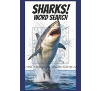 Sharks Word Search Puzzle Book: Word Searches with Easy to Read Print about Sharks, Rays, Fish and More | 6x9 inches, 110 pages | 50+ Puzzles ... Gift for Vacations, Holidays, and Leisure Time