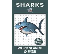 Sharks Word Search Puzzle Book: Word Searches with Easy to Read Print about Sharks, Shark Species, Marine Life and More | 6x9 inches, 110 pages | 50+ ... for Vacations, Holidays and Free Times.