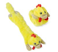 SHARLOVY Juguetes chirriantes para Perros, Juguete de Pollo Arrugado para Perros, Juguetes de Peluche para Mascotas, Juguetes de dentición para Cachorros, Animales sin Relleno, Juguetes para Perros,