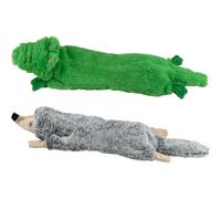 SHARLOVY Juguetes chirriantes para Perros, sin Relleno, Paquete de 2 Juguetes para Perros pequeños, Juguetes arrugados para Perros, Juguetes duraderos para Masticar, Juguetes de Peluche Lindos para