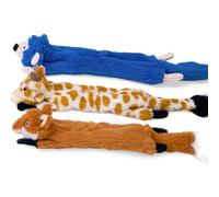 SHARLOVY Juguetes chirriantes para Perros, sin Relleno, Paquete de 3 Juguetes de Peluche para Perros Grandes, Juguetes arrugados para Perros, Juguetes duraderos para Masticar, Juguetes de Peluche