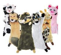 SHARLOVY,Juguetes para Perro sin Relleno, 6 Unidades de Juguetes para Perros pequeños para Perros pequeños, duraderos para Masticar Perros de Peluche, Juguetes para Cachorros Naturales para dentición