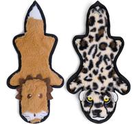 SHARLOVY Juguetes para Perros sin Relleno, chirriantes, Juguetes masticables para dentición, con 6 Capas Resistentes para Razas