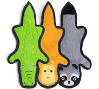 SHARLOVY Juguetes para Perros sin Relleno, chirriantes, masticables de Larga duración para Perros agresivos y duraderos, Juguetes masticables para dentición, con 6 Capas Resistentes para Razas