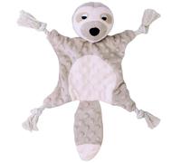 SHARLOVY Perezoso juguete para perros sin relleno para masticadores agresivos, juguete chirriante arrugado para perro con patas de cuerda, juguetes masticables de peluche para cachorros para