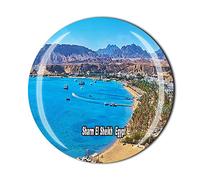 Sharm El Sheikh Egipto Imán de nevera de cristal turístico recuerdo colección de regalo refrigerador pegatina magnética