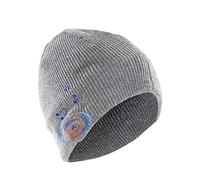 Sharon Gorro Bluetooth Beanie Auriculares Altavoces Micrófono Manos libres Música Llamadas sin frío | Compatible con iOS, Android & Windows | Gris Claro