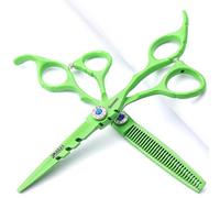 SHARONDS Tijeras de pelo de acero inoxidable de alta dureza 440C de 6 pulgadas para peluquería, estilista, herramienta de adelgazamiento para peluquería especial (juego de tijeras)