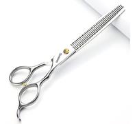 SHARONDS Tijeras de peluquería ergonómicas, elegantes y cómodas, de acero inoxidable, para corte de cabello, barba y bigote, multifunción, para hombres, mujeres, adultos y niños