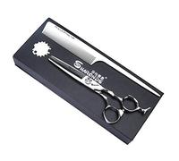 Sharonds Tijeras de peluquería profesionales para salón - Tijeras de corte y ajuste con peine