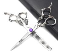 SHARONDS - Tijeras profesionales para peluquería de peluquería de peluquería, de acero inoxidable, 6 pulgadas