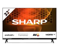 Sharp 32FH6EA - Android TV (11) Smart 32" HD sin Marco - Google Assistant controlado por Voz, Chomecast, Bluetooth, 3xHDMI, 2xUSB, Dolby Audio, Active Motion 400