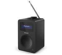 SHARP DR-430(BK) Radio Digital (Dab/Dab+/FM con RDS, Bluetooth 5.0, Jack de 3,5 mm para Auriculares, 5 W, Funciona con Adaptador de Corriente, Color Negro