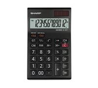 SHARP EL124AT DESK CALC BLK EL124ATWH