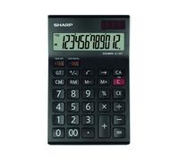 Sharp el125twh - calculadora (pantalla de 12 dígitos, solar y a pilas