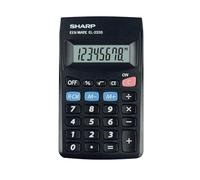 Sharp El233SBBK - Calculadora de bolsillo (pantalla de 8 dígitos), color negro