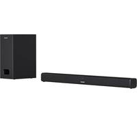 Sharp HT-SBW110 2.1 Slim - Barra de Sonido Cine en casa (Bluetooth, HDMI ARC/CEC, Potencia máxima Total de Salida: 180w, Audio óptico Digital, AUX, 80 cm) Color Negro
