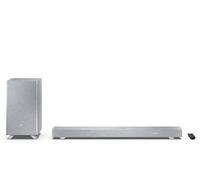 SHARP HT-SBW53121(SL) Soundbar 3.1.2 Dolby Atmos/DTS:X, subwoofer inalámbrico, barra de sonido elegante y potente con altavoces que emiten hacia arriba, sonido envolvente 3D. P. Maxima 550w color Gris