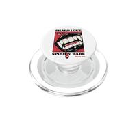 Sharp Love Vampiro Colmillos Labios Gótico Halloween Nena Espeluznante PopSockets PopGrip para MagSafe