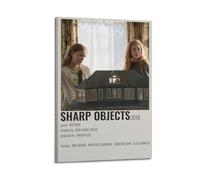 Sharp Objects - Póster vintage de la serie de televisión, lienzo, estético, pósteres de música y películas, decoración para sala de estar, dormitorio, 60 x 90 cm, estilo marco