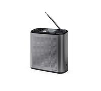SHARP Osaka DR-P530(GY) Radio Digital Portátil 3W Dab+ FM Bluetooth 5.3 | BestTune, SlideShow, 120 emisoras, pantalla en color de 2,4", batería de hasta 15 h, alarma dual y altavoz mono de 3W RMS.