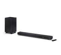 Sharp Q Barra de Sonido TV HT-SBW53121(BK) - Negro - 550W 3.1.2 Dolby Atmos | Dolby Atmos/DTS:X, 200 W, 2.0.2 canales, drivers up-firing, conexión inalámbrica Q soundbar, pared/mesa