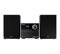 Sharp XL-B517D(BK) Microcadena Sound System Estereo con Radio Dab+, FM, Bluetooth, CD-MP3, reproducción USB, Altavoces de Madera y 45W Color Negro