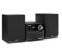 Sharp XL-B517D(BK) Microcadena Sound System Estereo con Radio Dab+, FM, Bluetooth, CD-MP3, reproducción USB, Altavoces de Madera y 45W Color Negro