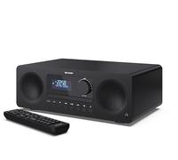 SHARP XL-B720D(BK) Tokyo All in One Soundsystem con Radio Dab+, FM, Bluetooth, CD-MP3, reproducción USB, Conexión de Auriculares, y 60W, Color Negro