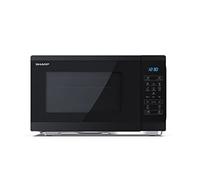 SHARP YC-MS252AE-B - Microondas (900 W, 11 niveles de potencia, función de descongelación, dimensiones 47,2 x 28 x 34,5 cm), color negro