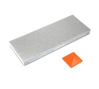SHARPAL 169H Piedra de Afilar Diamante Extra-Gruesa 220 / Fina 600 Doble Cara - Piedra de afilar de diamante monocristalino (201 x 75 mm) afilador profesional con guía de ángulos y base antideslizante