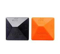 SHARPALl 196N ANGLE PYRAMID Guía de ángulo para piedra de afilado para afiladores con piedra de afilado, 2 unidades, 4 ángulos universales: 14°, 17°, 20° y 25°