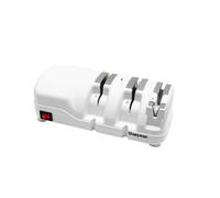 Sharpeak 198H-SPK Afilador de cuchillos eléctrico, afilador cuchillos profesional, 3 etapas versátiles, ruedas de diamante monocristalino, protección sobrecalentamiento, motor silencioso, fácil usar