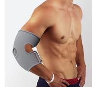 Sharper Image Envoltura de compresión con paquete de gel frío y caliente extraíble, correas de fácil ajuste, diseño multiárea para uso en codos, rodillas, espalda, estómago y más, alivio mejorado del