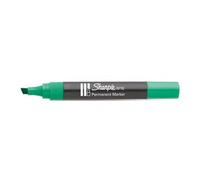 Sharpie 719228 - Marcador permanente con punta biselada, color verde