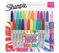 Sharpie Colour Burst rotuladores permanentes | punta fina | colores surtidos | paquete de 24 marcadores | material escolar ideal
