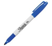 Sharpie Fine Point Punta fina Azul - Marcador permanente (Azul, Punta fina, Multicolor, Fino, Metal, Papel, De plástico)
