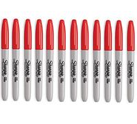 Sharpie Fine Point - Rotuladores permanentes, color rojo racey (12 unidades)