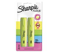 Sharpie Fluo XL - Juego de rotuladores fluorescentes (2 unidades, tinta amarilla)
