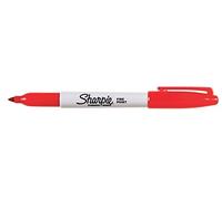 Sharpie - Juego de 3 rotuladores permanentes Fine punta redonda 1 mm rojo