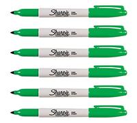 Sharpie Lot de 6 Marqueurs permanent FINE, vert (P52241)