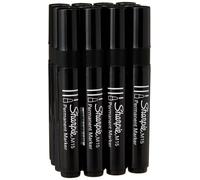 Sharpie M15 rotuladores permanentes punta redonda negro paquete de 12 marc
