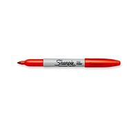 Sharpie Marcadores permanentes de punta fina, naranja óptica, 1 unidad