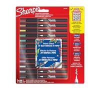 Sharpie - Rotuladores acrílicos creativos con punta de pincel, base agua, colores surtidos, 12 uds