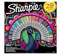 Rotulador permanente sharpie fine permanente negro 24 unidades