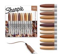 SHARPIE Permanent Markers, Portrait Colors, Fine Point, Assorted, 12 Count