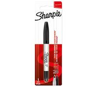 SHARPIE rotulador permanente de doble punta | puntas fina y ultrafina | color negro | paquete de 1 marcador | material escolar ideal