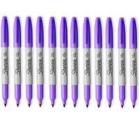 Sharpie - Rotulador permanente de punta fina, ultra violeta, paquete de 12
