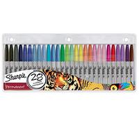 Sharpie Rotulador permanente Fine, paquete de 28 unidades, diseño de león, incluye 1 paquete, contenido del paquete: 28 unidades